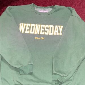 Green 'Wednesday' Sweatshirt